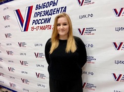 Представитель активной молодёжи Борисовки проголосовала на выборах Президента РФ 