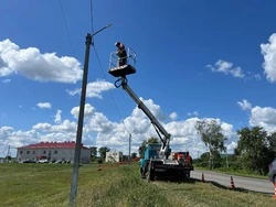 Модернизация уличного освещения продолжилась в посёлке Борисовка