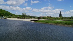 Рекреационная зона появилась на набережной реки Ворсклы в Борисовке