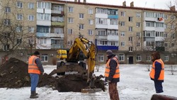 Порыв участка тепловых сетей на площади Ушакова в Борисовке произошёл вчера 