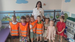 Инспектор ГПДН Борисовского района Лилия Плотникова провела беседу по ПДД с дошкольниками 