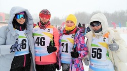Борисовская команда приняла участие в соревнованиях по лыжным гонкам