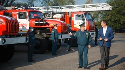 10 единиц новой спецтехники МЧС поступили в автопарк Белгородской области