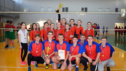Финал соревнований школьной любительской лиги по волейболу завершился в Борисовке