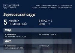 Строители восстановили пять домов в Борисовском округе за минувшую неделю