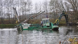 Работы по расчистке участка реки Ворсклы начались на территории села Хотмыжск Борисовского района