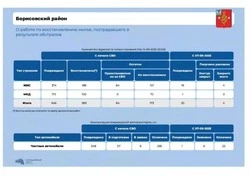 Владимир Переверзев доложил губернатору о ходе восстановительных работ в Борисовском районе