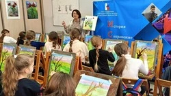 Учащиеся  художественного отделения школы искусств нарисовали «Весенний пейзаж»