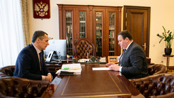 Вячеслав Гладков рассказал министру труда РФ о планах региона в сфере социальной помощи