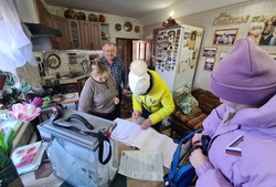 Жители Краснокутского сельского поселения приняли активное участие в досрочном голосовании 