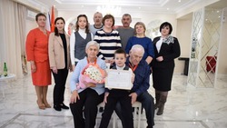 Бриллиантовые юбиляры из Борисовки отметили юбилей семейной жизни в торжественной обстановке
