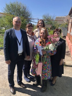 Жительница Борисовского района Мария Науменко отметила 90-летие