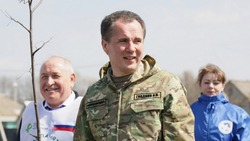 Вячеслав Гладков присоединился к корочанцам в ходе акции «Аллея памяти»