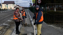 Работники МАУ Борисовского района «Благоустройство» завершают работы осенне-зимнего периода 