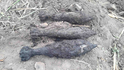 Рабочие обнаружили снаряды времён войны при проведении земляных работ в Борисовке