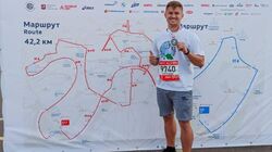 Борисовец Александр Балюк принял участие в Московском марафоне
