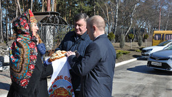 Ивнянцы посетили Борисовский район в рамках культурно-спортивной эстафеты