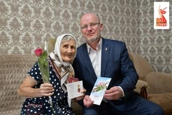Три труженицы тыла из Белянского сельского поселения получили юбилейные медали к 80-летию Победы