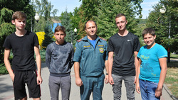Борисовские подростки потушили пожар