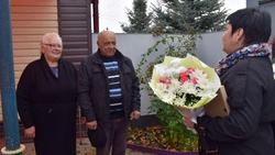 Супруги Андриенко из Борисовки принимали поздравления сегодня