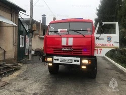 Гараж загорелся в посёлке Борисовке