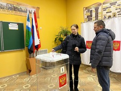 Семейная пара из Борисовки приняла участие в выборах Президента РФ