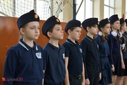 Посвящение учащихся в кадеты прошло в  Борисовской школе им. А.М.Рудого