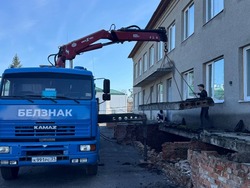 Строители приступили к ремонту здания инфекционного отделения Борисовской ЦРБ