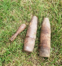 Жители Борисовского района обнаружили три боеприпаса времён Великой Отечественной воны