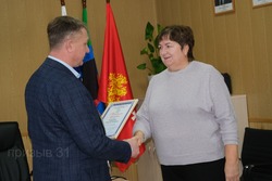 Отличившихся сотрудников наградили на рабочем совещании в администрации Борисовского района