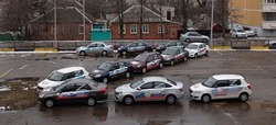 Сотрудники белгородского ДОСААФа выстроили машины в виде символа Z в поддержку российских военных