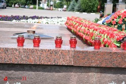 Борисовцы почтили минутой молчания героев войны в День памяти и скорби