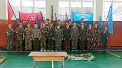 Борисовские юнармейцы провели командные соревнования в Борисовской школе имени Рудого