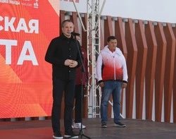 Команда Борисовского района приняла участие в «Губернаторской эстафете»