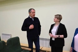 Вячеслав Гладков посетил пункты временного обогрева в Белгороде