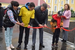 Две типовые спортивные площадки открылись в Борисовском районе сегодня