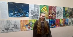 Как у настоящих художников. На выставке представлены работы Анастасии Дуюн